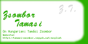 zsombor tamasi business card